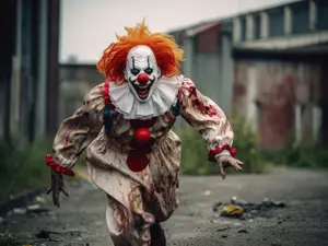 Creepy Clowns Seen Watching From The Woods