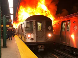 Sleeping Woman Burned Alive On NYC Subway Car