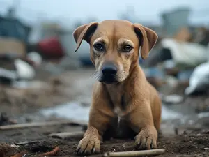 Stray Puppy Found In A Trash Pit Becomes A Movie Star