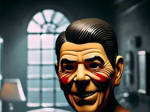 Waking Up To A Naked Stranger In A Reagan Mask